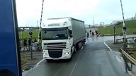 Polska Ciężarówka na granicy francusko-angielskiej