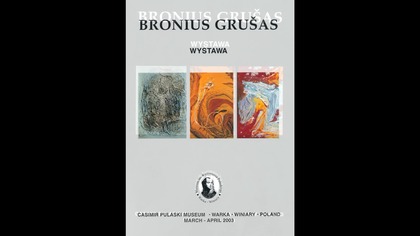 Bronius Grušas.  W pracowni artystycznej Broniusa Grušasa.