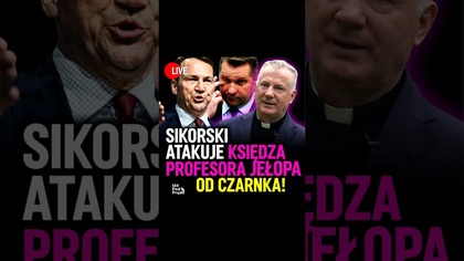  Dziś o 13:00 w #IPPTVNaŻywo https://youtube. com/live/9rg0kszVCk4
Premier Sikorski atakuje księdza