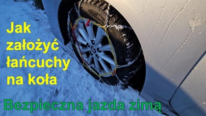 Jak założyć łańcuchy na koła  Bezpieczna jazda zimą