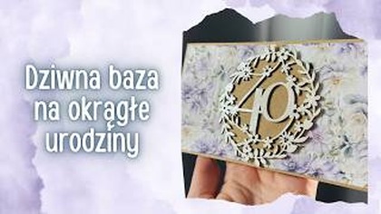 Fioletowo i z akwarelowym błyskiem | Tutorial scrapbooking | Mystery Box od @AniaTworzy