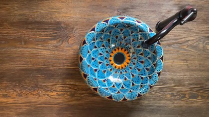 Mexican washbasins - colorful hand-painted bathroom washbasins various models and designs [Cerames]