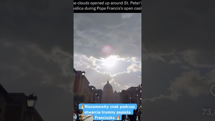 Niesamowity znak podczas otwarcia trumny papieża Franciszka  #papiezfranciszek #mocwsłabości