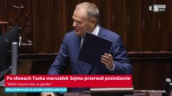 Po słowach Tuska marszałek Sejmu przerwał posiedzenie.  Mafia trzyma was za gardło [KS Info]