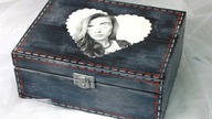 Decoupage - Jeansowy kuferek / Box with effect jeans #Tutorial DIY