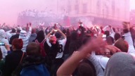 Legioniści świętują po meczu o Mistrzostwo Polski