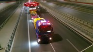 Przejazd transportu tarczy TBM przez Warszawę - 20. 11. 2022 - Skrót - Najważniejsze momenty