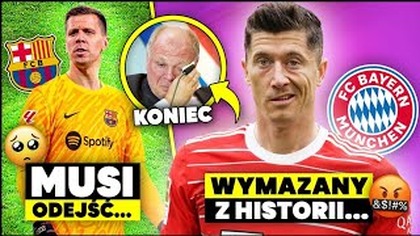 to się dzieję...  Lewandowski WYMAZANY Z HISTORII Bayernu! Szczęsny MUSI ROZWIĄZAĆ KONTRAKT?