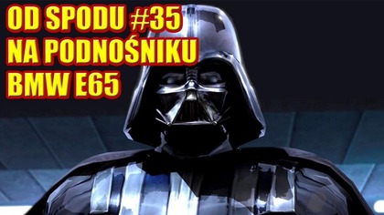 OD SPODU #35 NA PODNOŚNIKU, BMW E65, TAKI DUŻY, DROGI I LUKSUSOWY NIEMIECKI SAMOCHÓD.