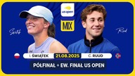 ŚWIĄTEK/RUUD VS PEGULA/DRAPER NA ŻYWO - PÓŁFINAŁ - US OPEN - 21. 08. 2025r.