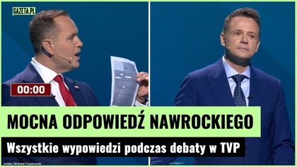 Nawrocki podczas debaty w TVP.  Wszystkie wypowiedzi | Gazeta.pl
