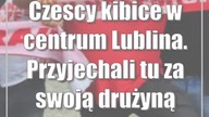 Czescy kibice w centrum Lublina.  Przyjechali tu za swoją drużyną
