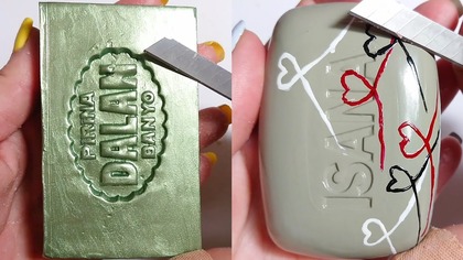 Soap Carving ASMR Relaxing Sounds no talking Satisfying ASMR Video