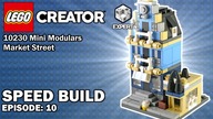 LEGO Modular Buildings 10230 Mini Modulars - Market Street - Speed Build #10