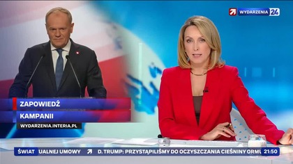 Wydarzenia 24 - Początek "Wydarzeń 21:50" z debiutującą w programie Anną Kalczyńską (11. 04. 2026)
