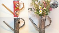 Jak zrobić srebrną koronkową konewkę z chipsów [SILVER LACE WATERING CAN] Pomysły plastyczne DiY