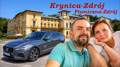 KRYNICA-ZDRÓJ  perła naszych gór! Pierwszy raz w PIWNICZNEJ-ZDRÓJ! | Test Volvo V60 #MisiekTestuje