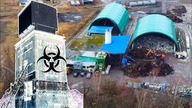 WAŁBRZYCH- DOGORYWAJĄCĄ RUINA SZYBU ,,STASZIC 