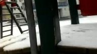 Tajron Owczarek na zjeżdżalni Tychy