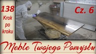 Cz 6. Jak przygotować stół z żywicą do zabezpieczenia, lakierowanie pędzlem, wałkiem i natryskowo