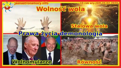 Wolność, Wola.  Prawa ŻYCIA Zapraszamy