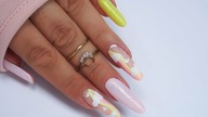 pastel clouds nails art / AlleLac