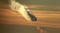 Pilot filmuje samolot lecący prosto na niego