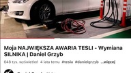 Największa AWARIA TESLI Part 3  #danielgrzyb #tesla