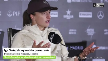 Iga Świątek wywołała poruszenie.  Dziennikarze nie wiedzieli, co robić [KS Sport]