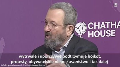 Ehud Barak szczerze o potencjale rewolucyjnym! Wspominał r&oacute;wnież o Polakach!