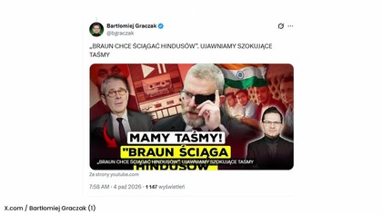 Taśmy Grzegorza Brauna i Hindusi; Kto stoi za nagraniem¿ Wyjaśnienie (720p 60fps AV1-48kbit AAC-polski)