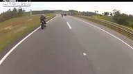 Strocił kontrolę nad motorem