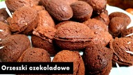 Czekoladowe orzeszki.  Pyszne ciasteczka z truflowym kremem.