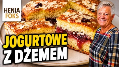 Puszyste Ciasto Jogurtowe z Dżemem  szybki przepis do kawy! Najprostsze, szybkie, miękkie i pyszne!