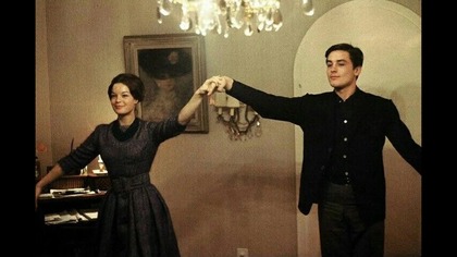 Alain Delon Romy Schneider 1959 Tańczący Zakochani