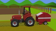 Agricultural show Tractors, Combines, Farm Machines - Vehicles cartoon animation for kids