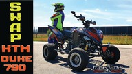 SWAP! Yamaha Raptor KTM DUKE 790 / Made by Mechanic ATV / Ori ATV Riders / #swap DUKE 790