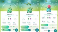 Pokemon GO Evolve Bulbasaur - Ivysaur - Venusaur