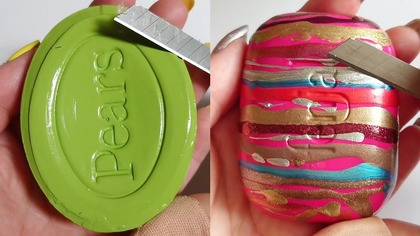 Soap Carving ASMR Relaxing Sounds no talking Satisfying ASMR Video