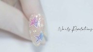 Ombre stars nails art tutorial