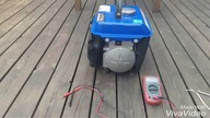 Agregat prądotwórczy 850W  test napięcia gniazda 12V 10A