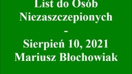List do Os&oacute;b Niezaszczepionych