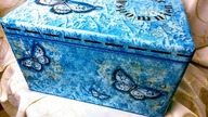 DECOUPAGE #FAKTURA na KUFERKU# DECOUPAGE INVOICE at THE BOOK