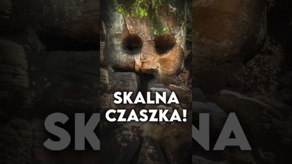 Skała przypominająca czaszkę  w Górach Stołowych 
