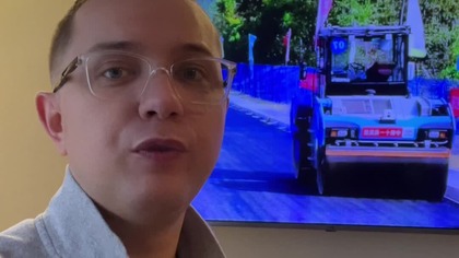 Maszyny bez ludzi budują drogę w Chinach