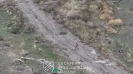 Wojna Rosja-Ukraina skaczący rosjanin