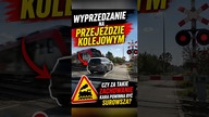 Wyprzedzanie na przejeździe kolejowym.  Chwila brawury, a skutki mogą być tragiczne.  #kolej #droga