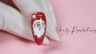 Santa Claus nails art tutorial / NTN PREMIUM