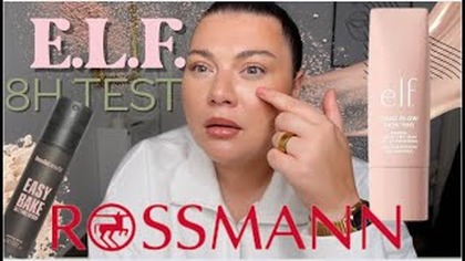 ELF W POLSCE? Test e. l. f.  Halo Glow Skin Tint spf50 i mgiełka Huda Beauty