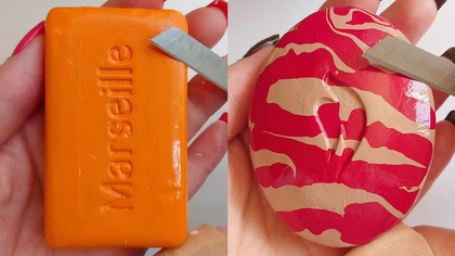 Soap Carving ASMR Relaxing Sounds no talking Satisfying ASMR Video #soapcarving #soapcuttingvideo